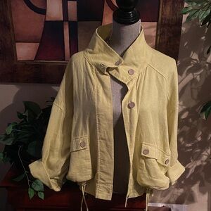 Cupio Light Yellow Utility Jacket